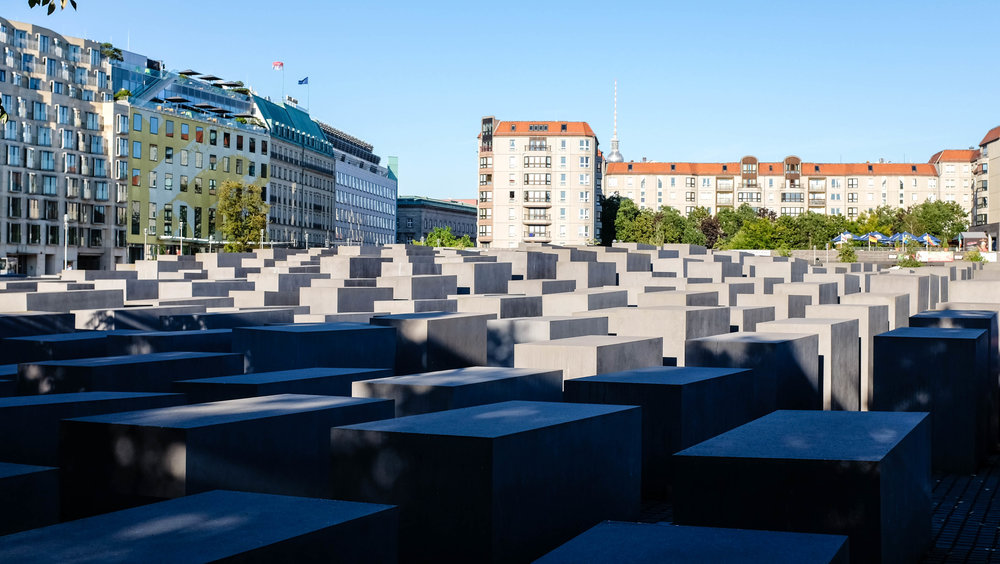 Our stop at the Memorial to the Murdered Jew of Europe